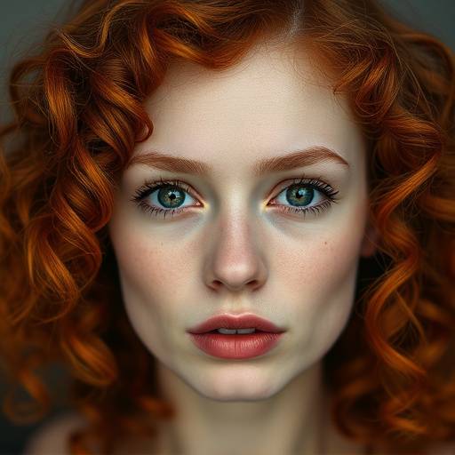 Headshot of Seraphina Gray, a woman with curly red hair and a playful, expressive face.